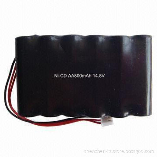 NiCd 800mAh Rechargeable Battery Pack, 7.2V, Widely Used in Toys and More